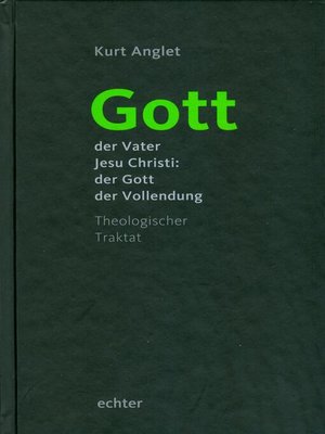 cover image of Gott--der Vater Jesu Christi